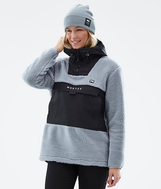 Montec Lima W 22 Fleecegenser Dame Soft Blue/Black