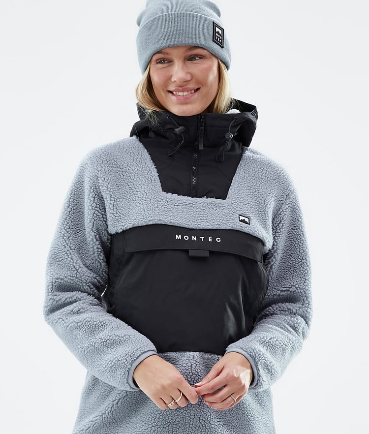 Montec Lima W 22 Fleecegenser Dame Soft Blue/Black, Bilde 2 av 10