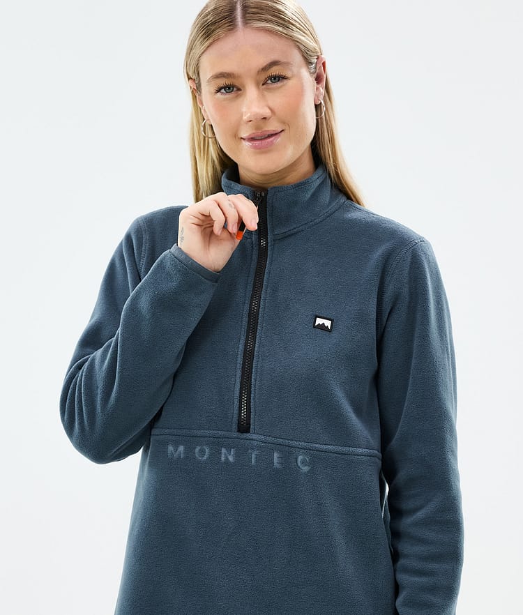 Montec Echo W Fleecegenser Dame Metal Blue, Bilde 2 av 5