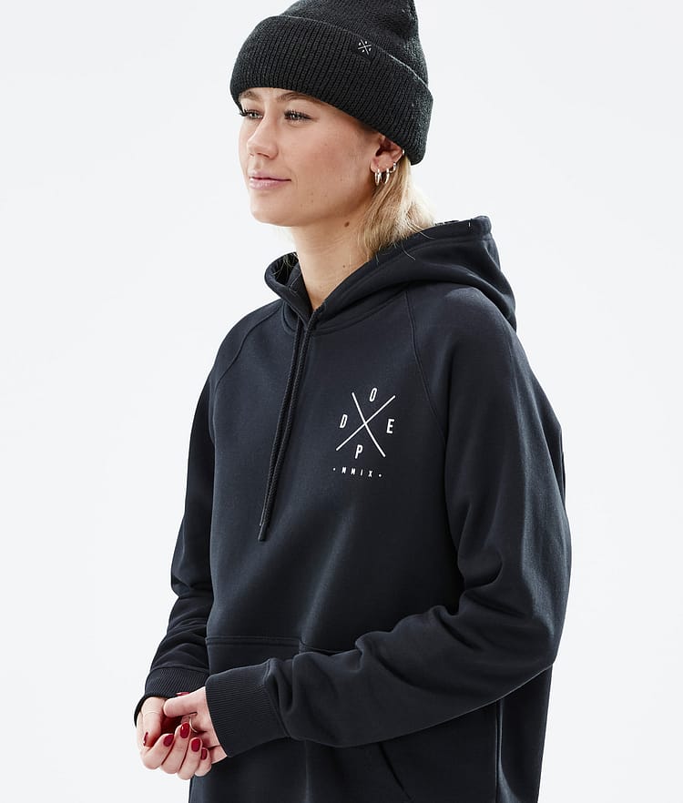 Dope Common W 22 Hood Dame 2X-Up Black, Bilde 3 av 6