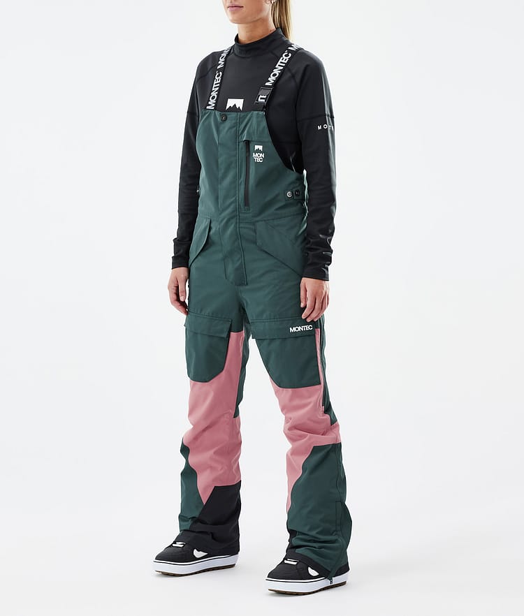 Montec Fawk W Snowboardbukse Dame Dark Atlantic/Pink Renewed, Bilde 1 av 7