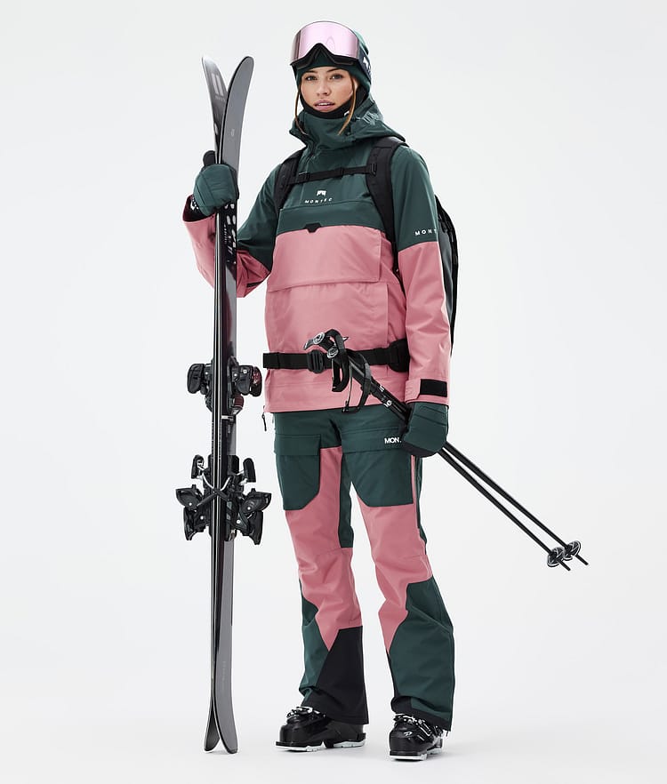 Montec Fawk W Skibukse Dame Dark Atlantic/Pink, Bilde 2 av 7