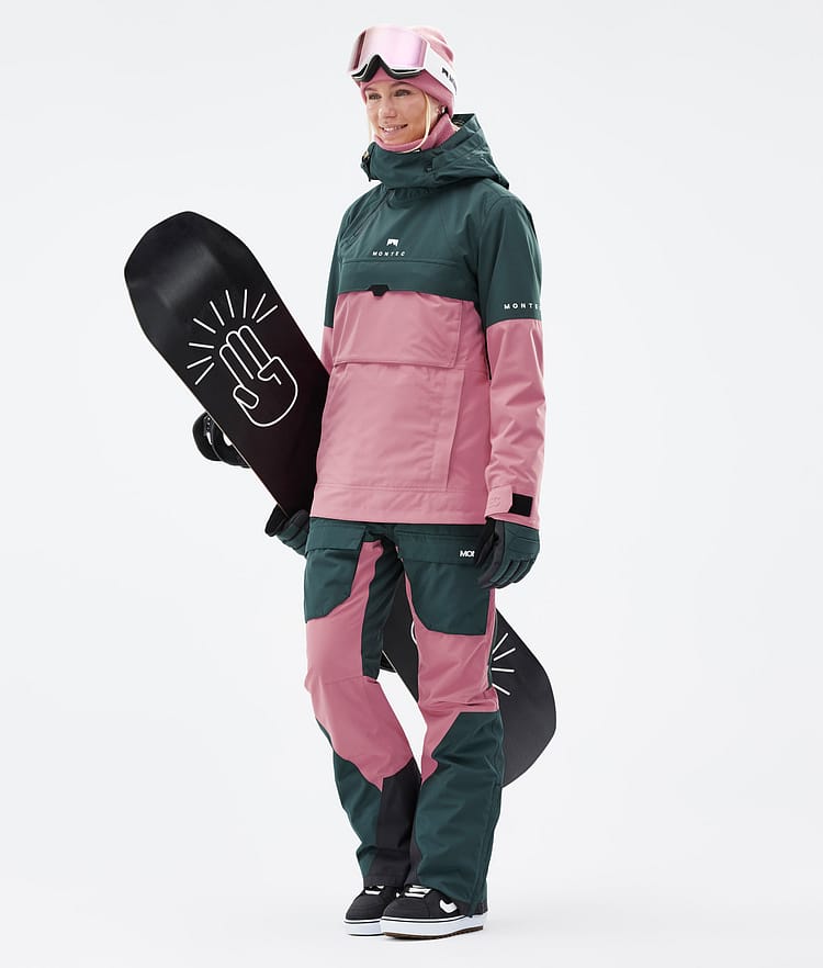 Montec Dune W Snowboardjakke Dame Dark Atlantic/Pink