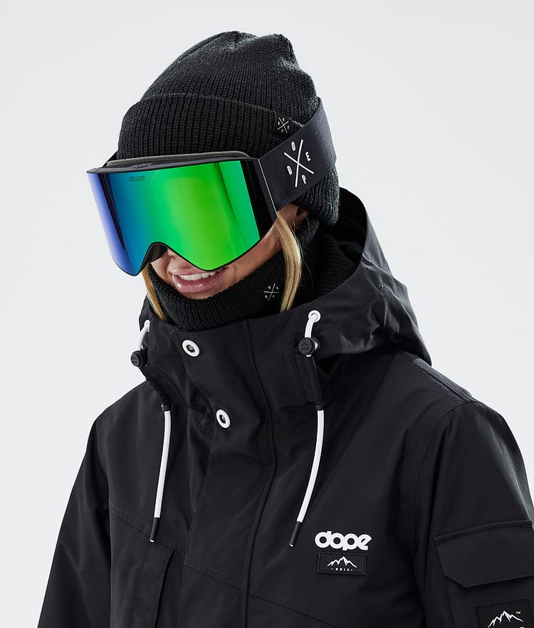 Dope Sight 2023 Skibriller Black W/Black Green Mirror, Bilde 3 av 6