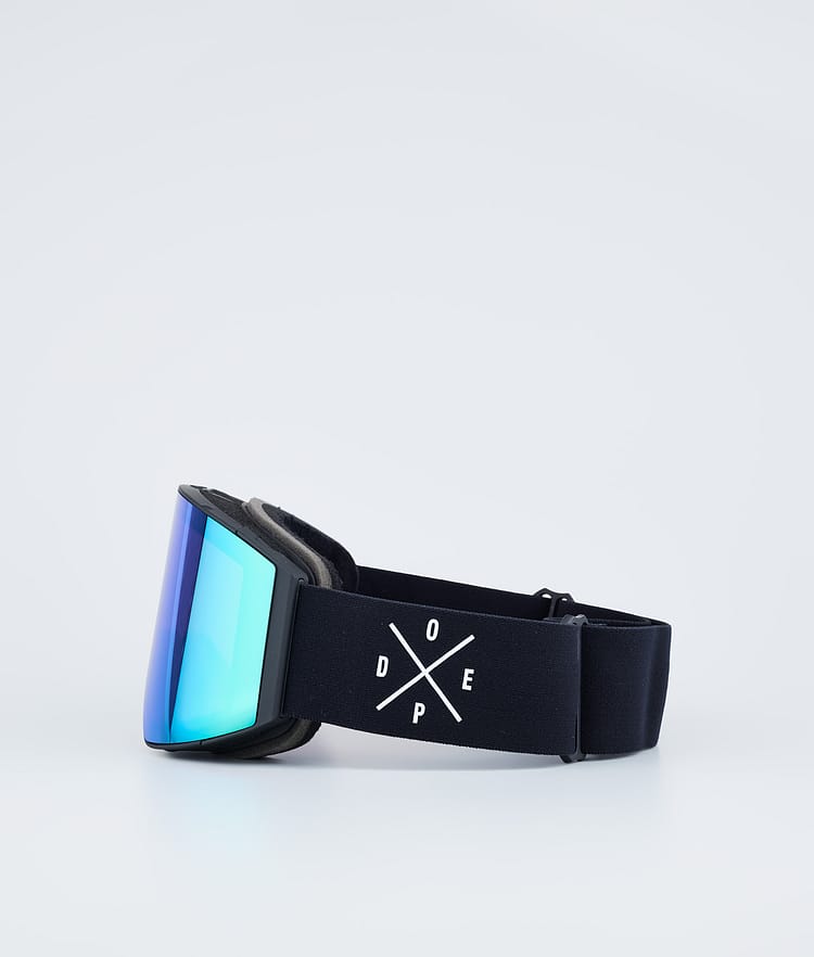 Dope Sight 2023 Skibriller Black W/Black Green Mirror, Bilde 5 av 6