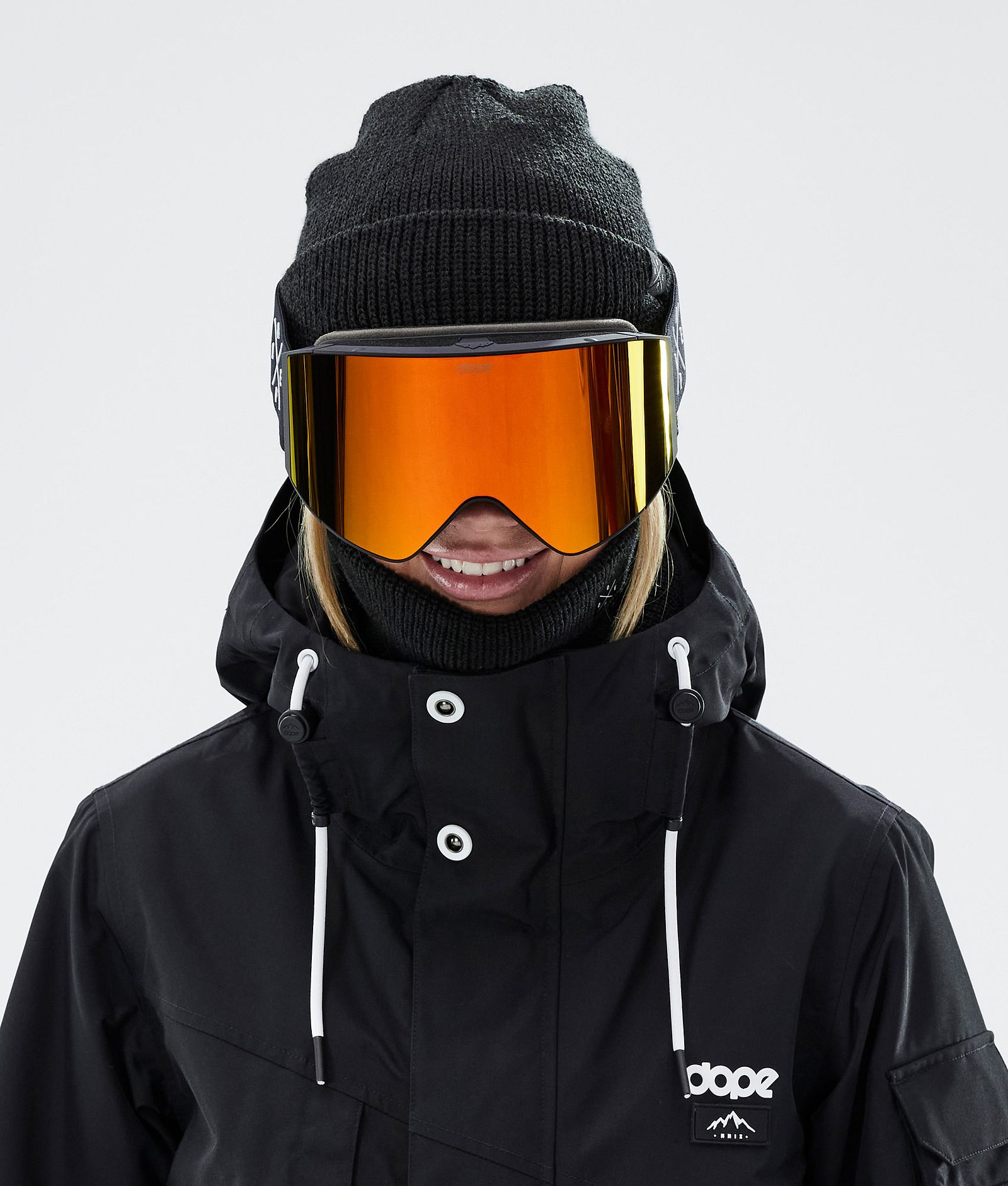 Dope Sight Skibriller Black W/Black Red Mirror, Bilde 2 av 6