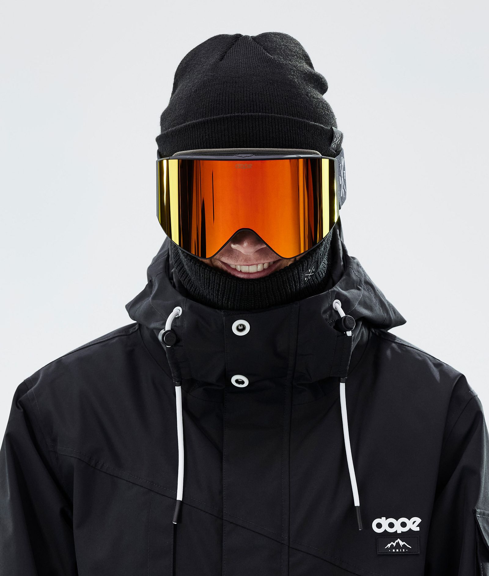 Dope Sight Skibriller Black W/Black Red Mirror, Bilde 3 av 6