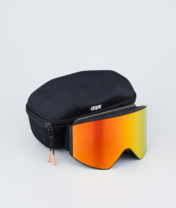 Dope Sight 23 Skibriller Black W/Black Red Mirror, Bilde 4 av 6