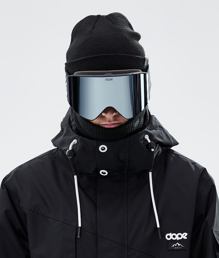 Dope Sight Skibriller Black W/Black Blue Mirror, Bilde 2 av 6