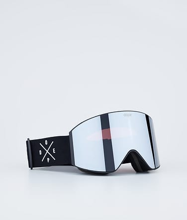Dope Sight Skibriller Black W/Black Silver Mirror