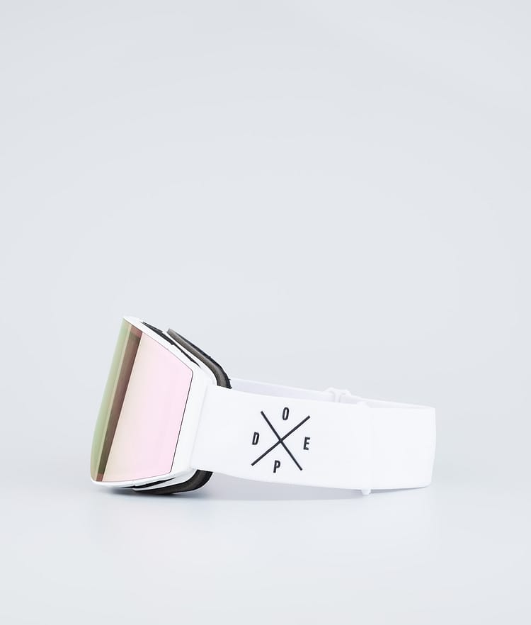 Dope Sight 2023 Skibriller White W/White Champagne Mirror, Bilde 5 av 6