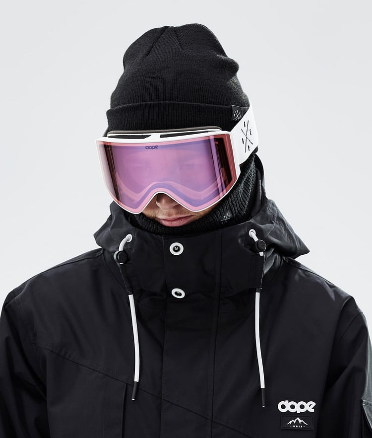 Dope Sight 2023 Skibriller White W/White Pink Mirror, Bilde 3 av 6