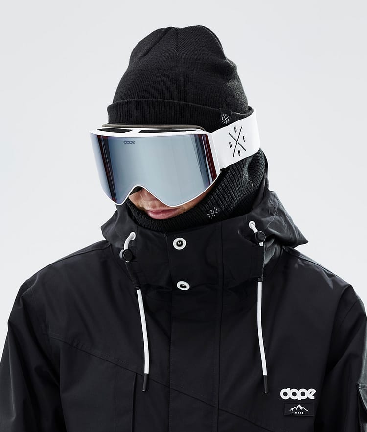 Dope Sight 2023 Skibriller White W/White Blue Mirror, Bilde 2 av 6