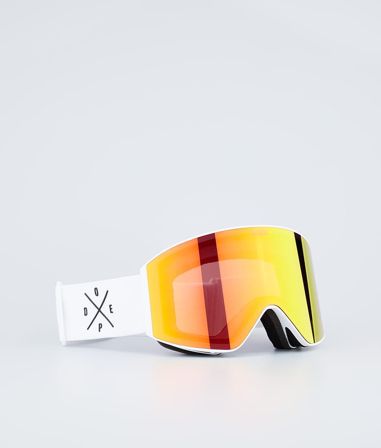Dope Sight 2023 Skibriller White W/White Red Mirror, Bilde 1 av 6