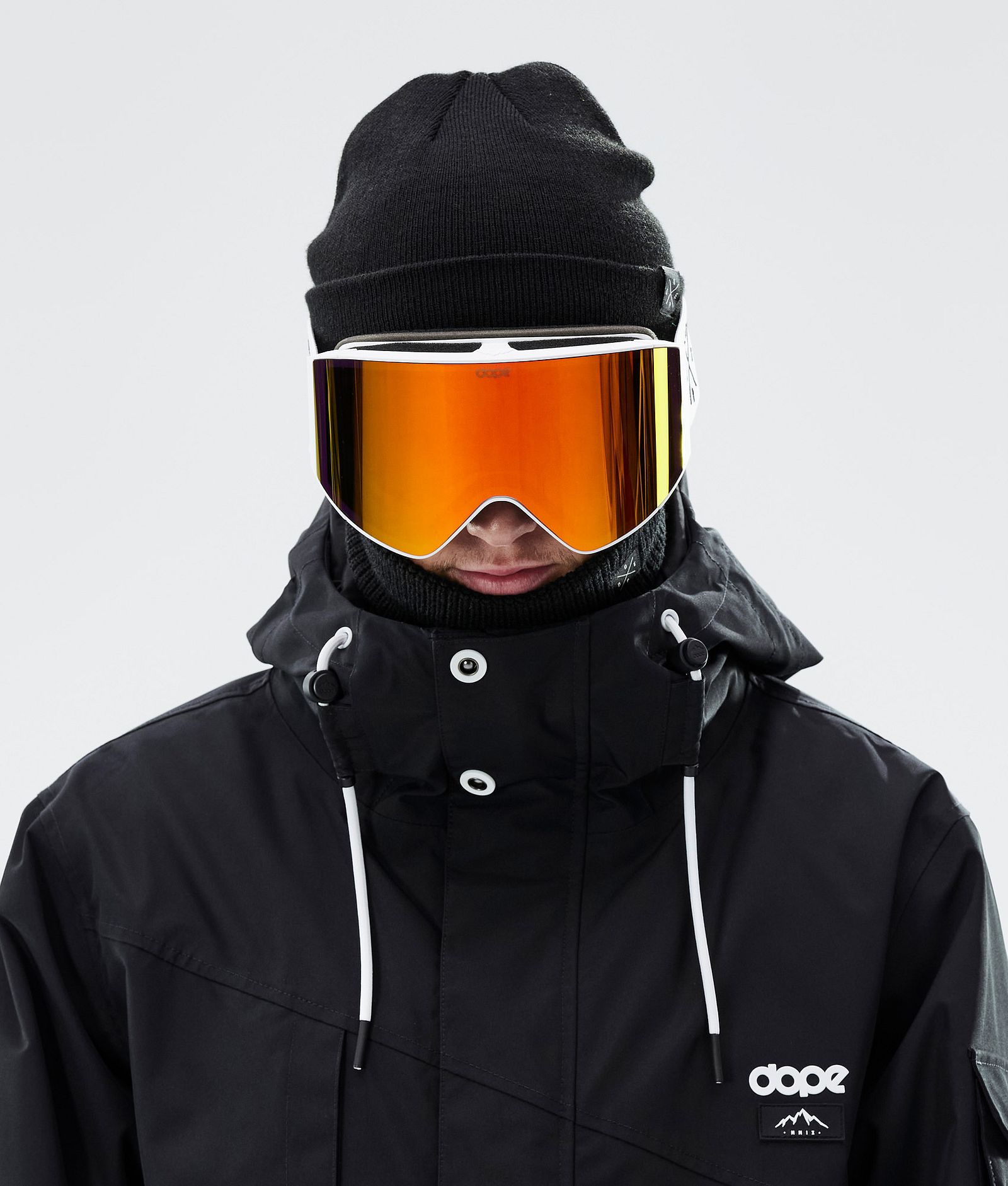 Dope Sight 2023 Skibriller White W/White Red Mirror, Bilde 2 av 6