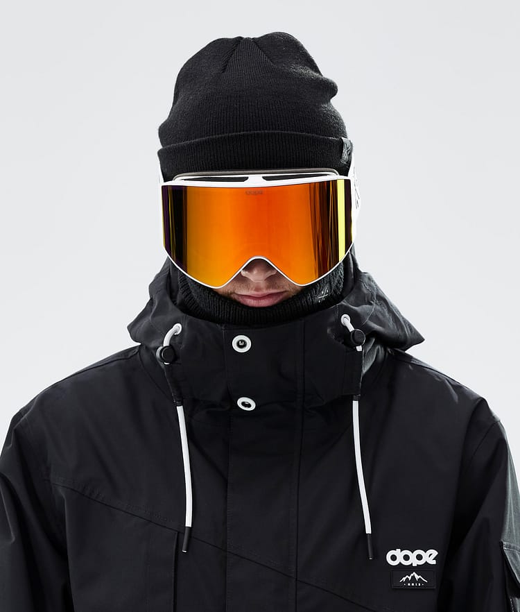 Dope Sight 2023 Skibriller White W/White Red Mirror, Bilde 2 av 6