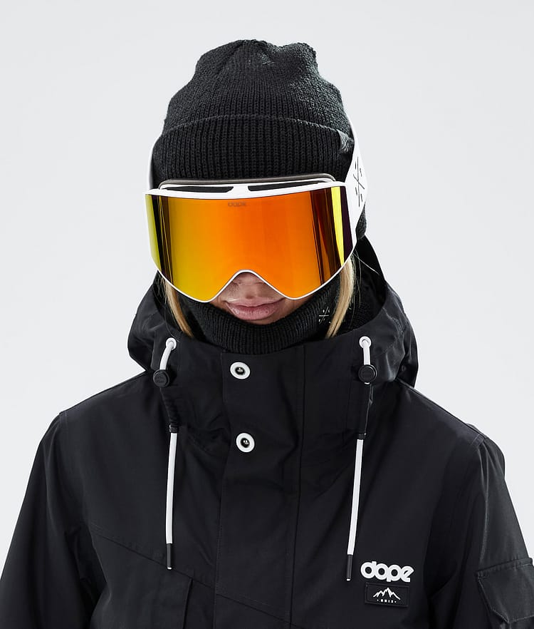 Dope Sight 2023 Skibriller White W/White Red Mirror, Bilde 3 av 6