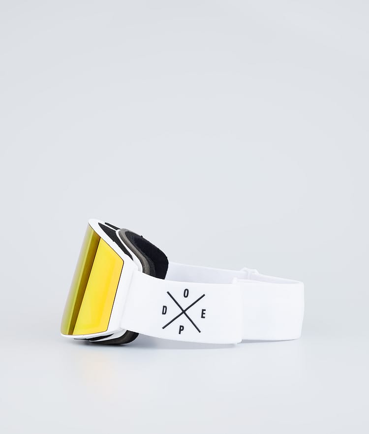 Dope Sight 2023 Skibriller White W/White Red Mirror, Bilde 5 av 6