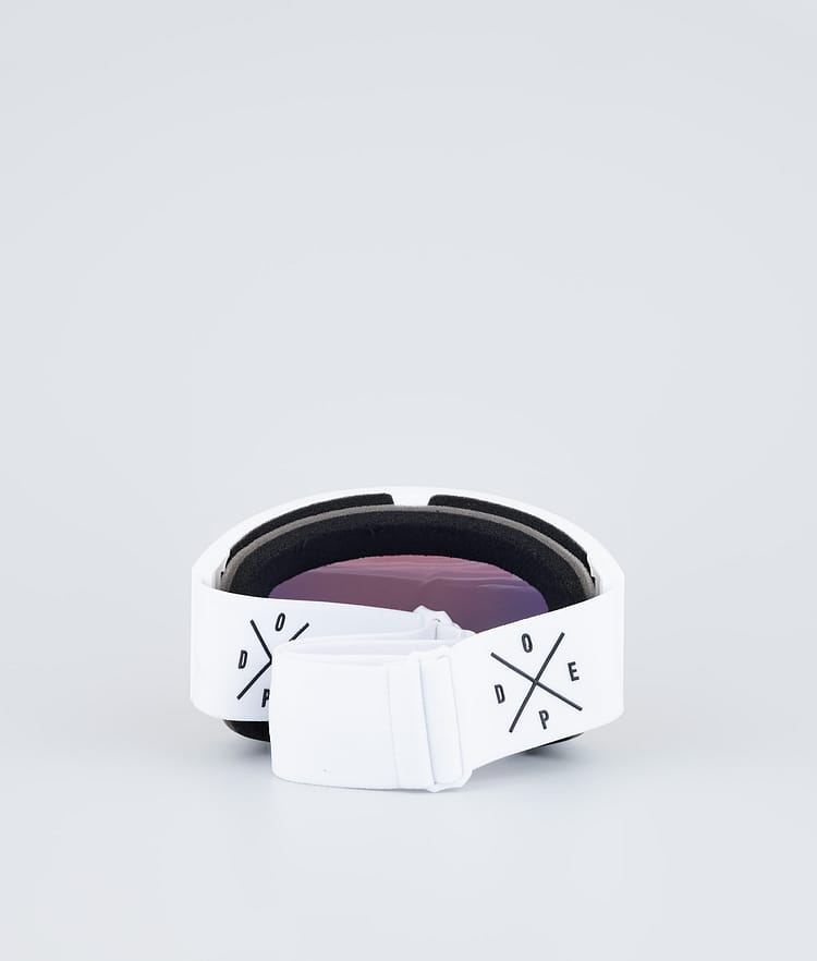 Dope Sight 2023 Skibriller White W/White Red Mirror, Bilde 6 av 6