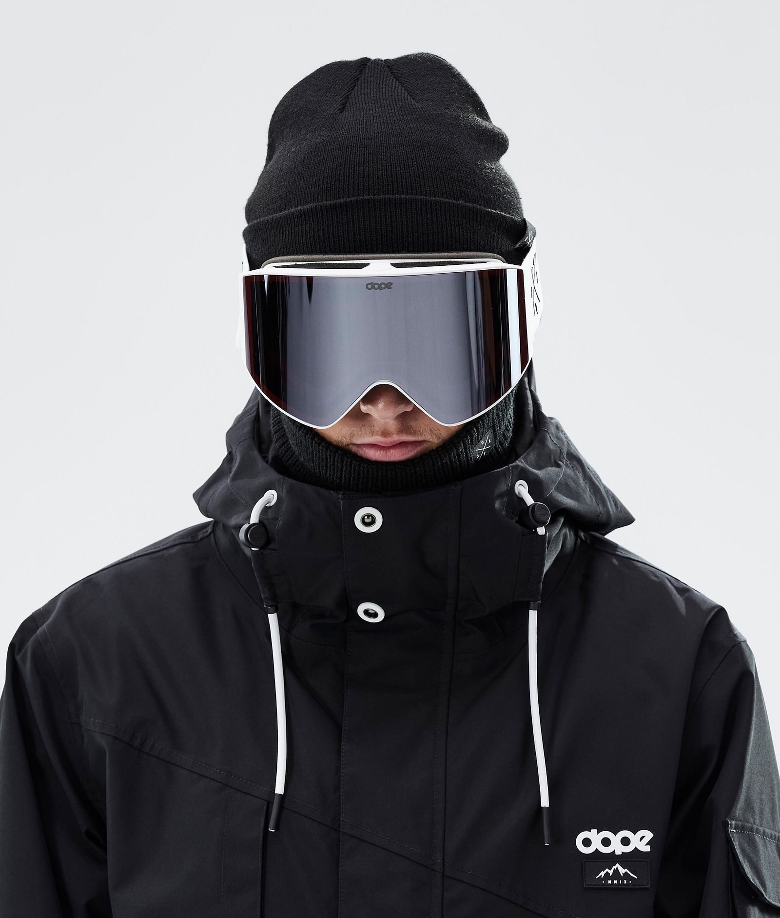 Dope Sight 2023 Skibriller White W/White Silver Mirror, Bilde 2 av 6