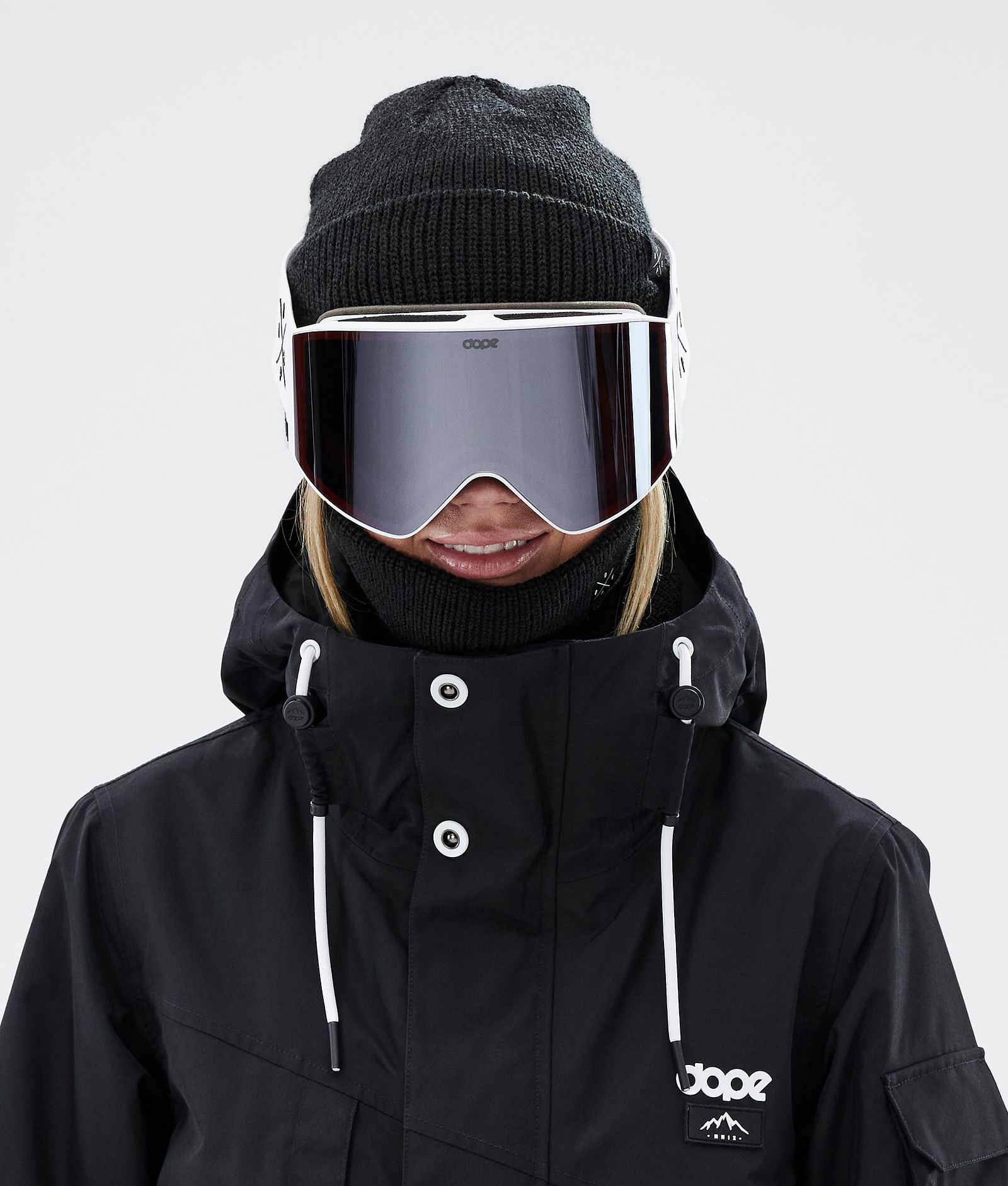 Dope Sight 2023 Skibriller White W/White Silver Mirror, Bilde 3 av 6