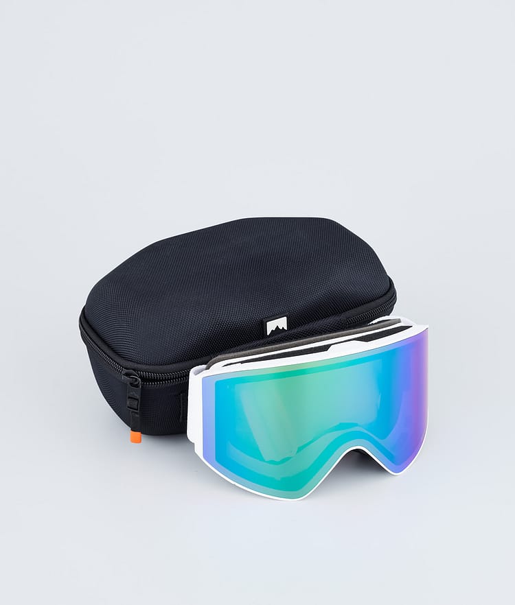 Montec Scope 22 Skibriller White/Tourmaline Green Mirror, Bilde 4 av 6