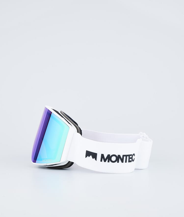 Montec Scope 22 Skibriller White/Tourmaline Green Mirror, Bilde 5 av 6