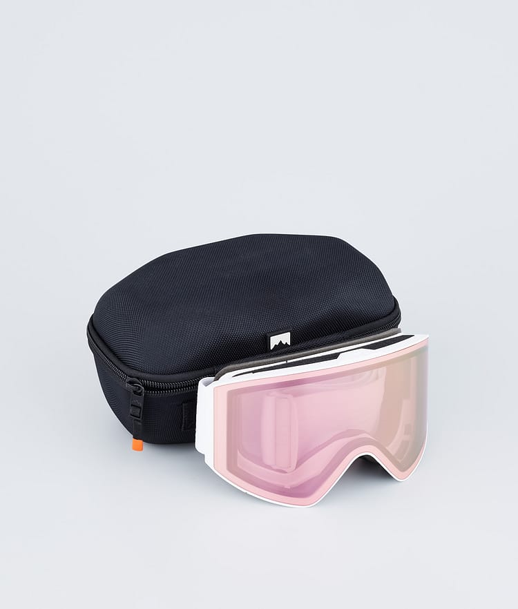Montec Scope 22 Skibriller White/Pink Sapphire Mirror, Bilde 4 av 6