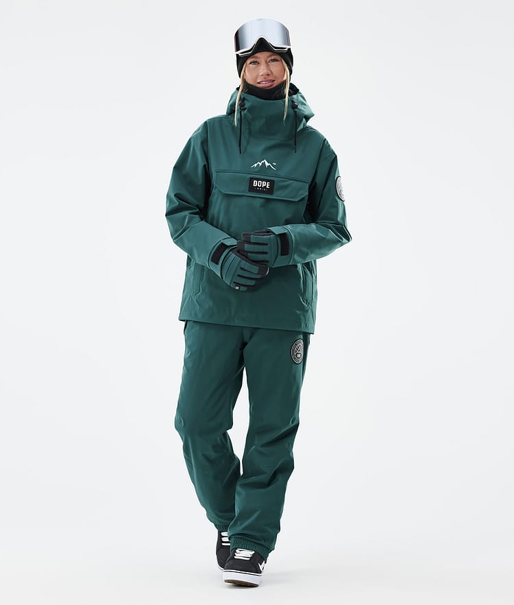 Dope Blizzard W Snowboardjakke Dame Bottle Green Renewed, Bilde 2 av 8