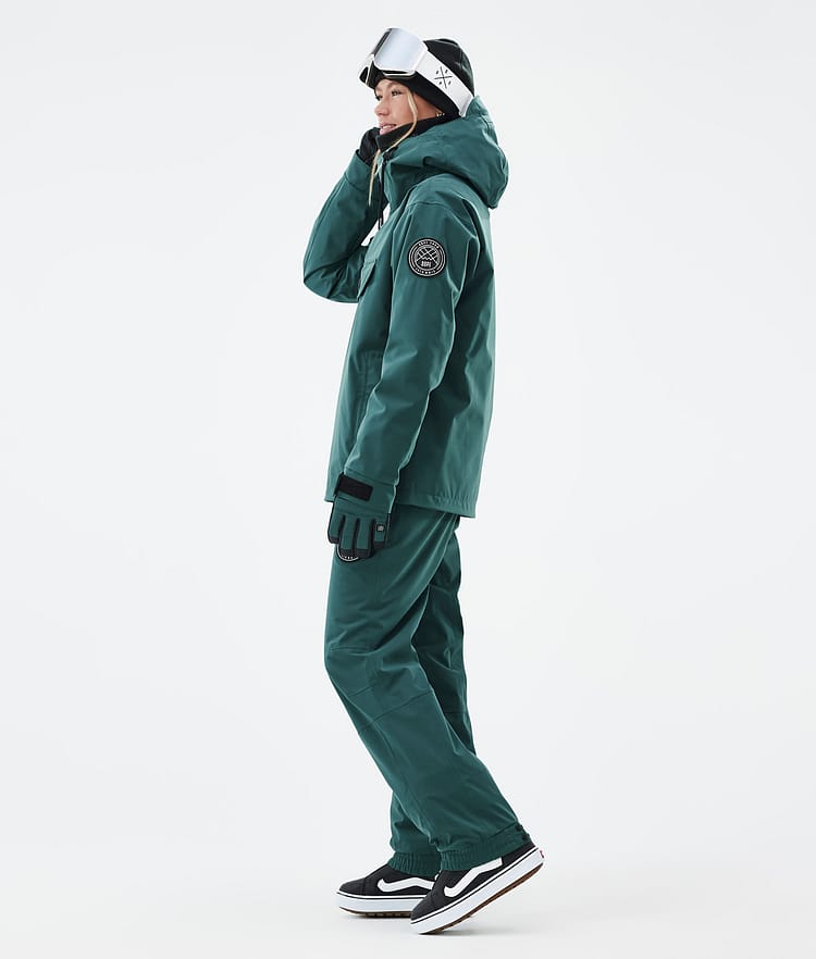 Dope Blizzard W Snowboardjakke Dame Bottle Green Renewed, Bilde 3 av 8