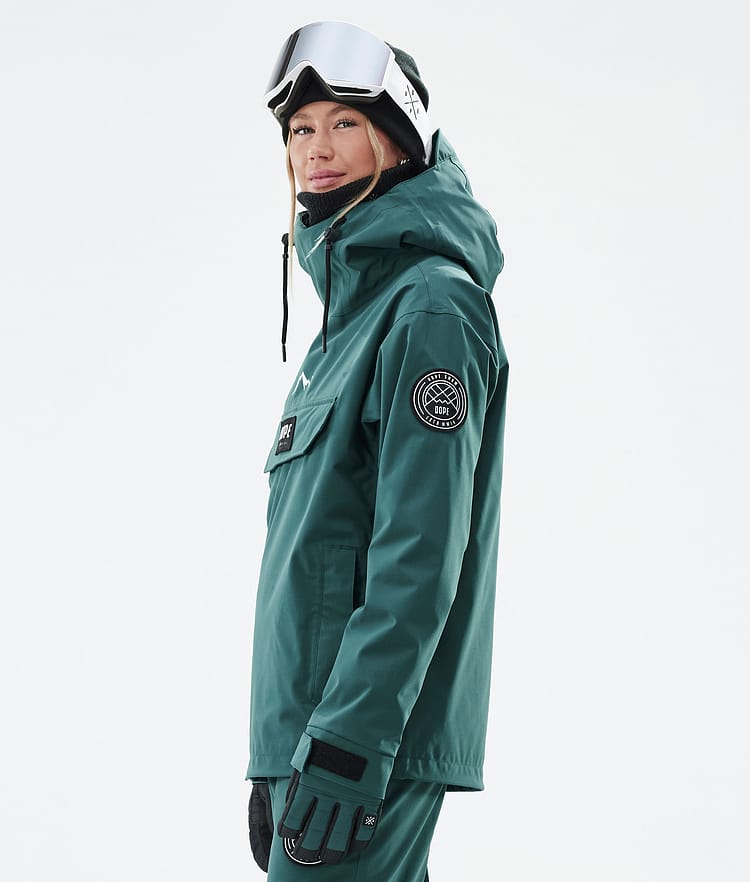 Dope Blizzard W Snowboardjakke Dame Bottle Green Renewed, Bilde 5 av 8