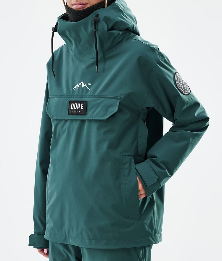Dope Blizzard W Snowboardjakke Dame Bottle Green Renewed, Bilde 7 av 8