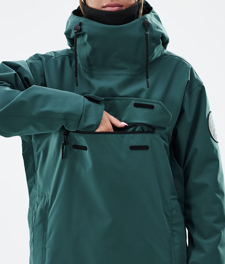 Dope Blizzard W Snowboardjakke Dame Bottle Green Renewed, Bilde 8 av 8