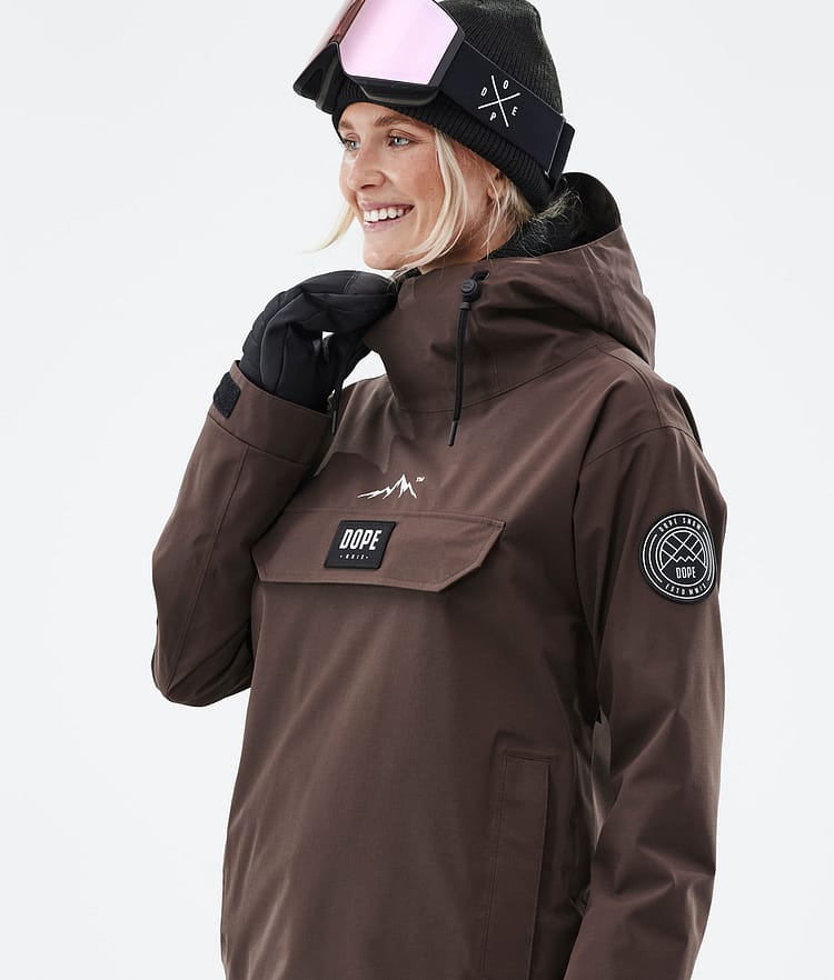 Dope Blizzard W 22 Snowboardjakke Dame Brown, Image 2 of 9