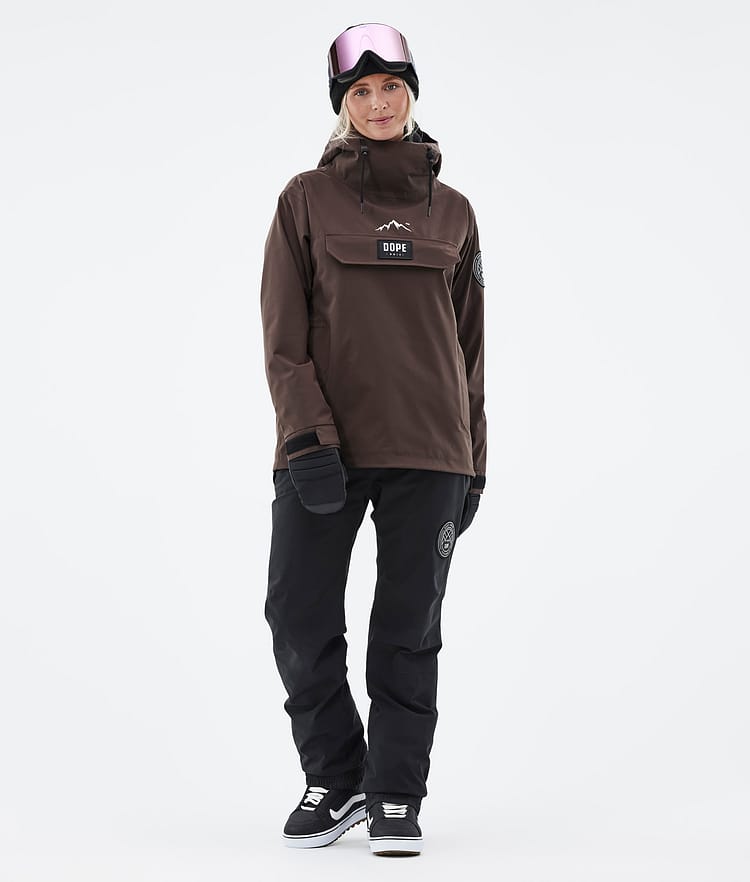 Dope Blizzard W 22 Snowboardjakke Dame Brown, Image 3 of 9