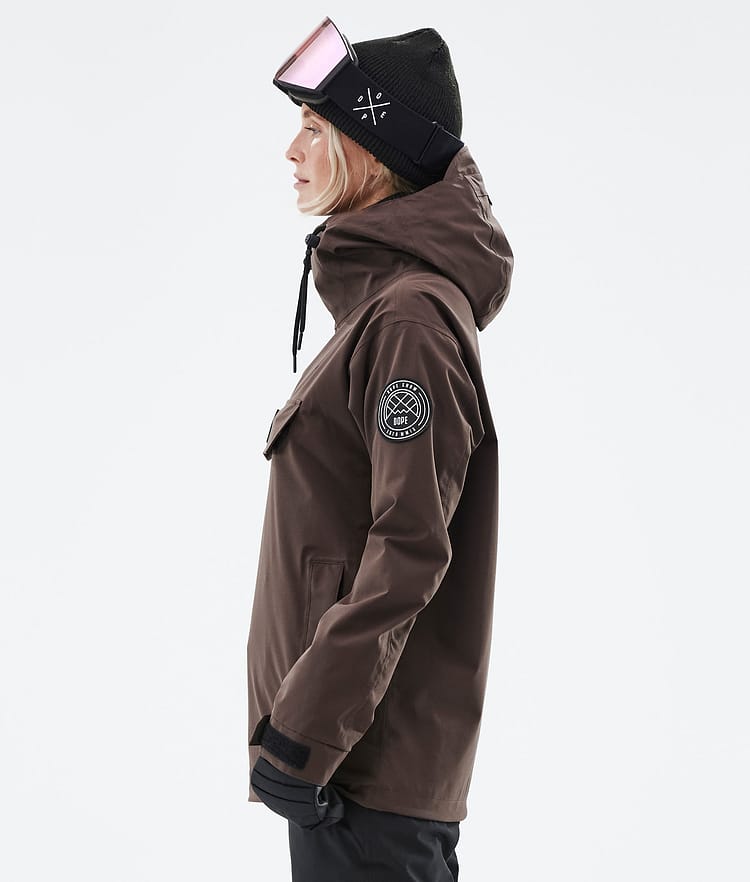 Dope Blizzard W 22 Snowboardjakke Dame Brown, Image 6 of 9