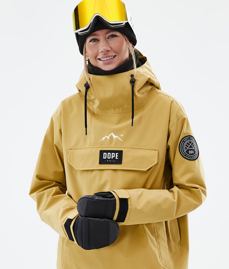 Dope Blizzard W 22 Snowboardjakke Dame Ochre, Image 2 of 9