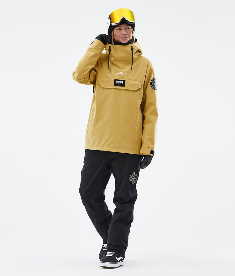 Dope Blizzard W 22 Snowboardjakke Dame Ochre, Image 3 of 9