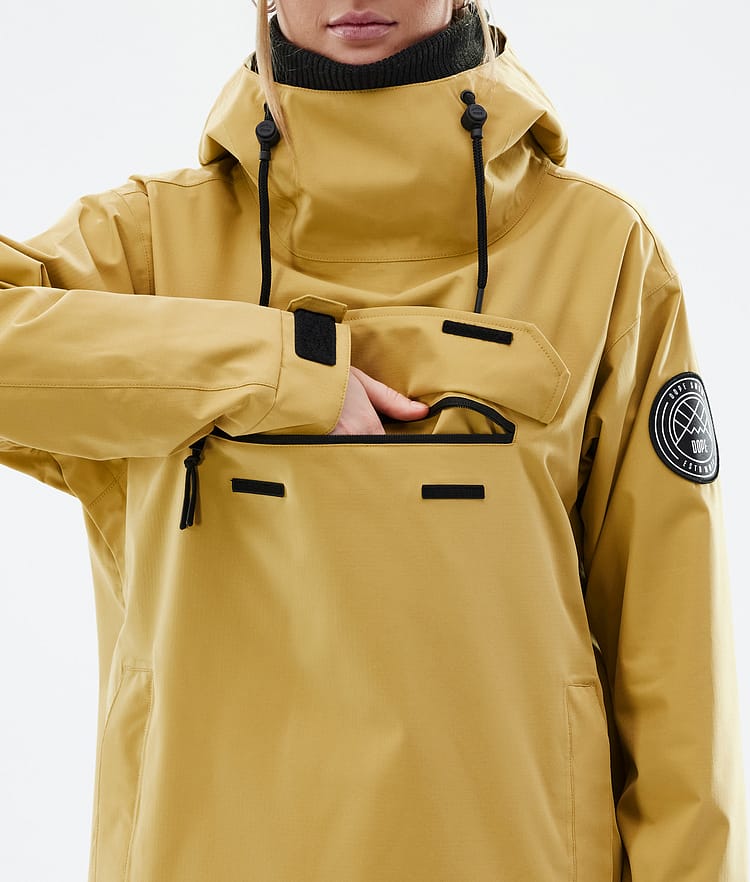 Dope Blizzard W 22 Snowboardjakke Dame Ochre, Image 9 of 9