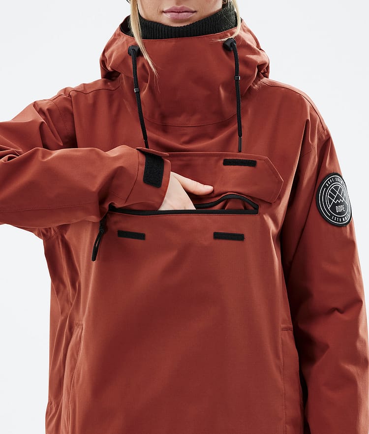 Dope Blizzard W 22 Snowboardjakke Dame Rust, Image 9 of 9