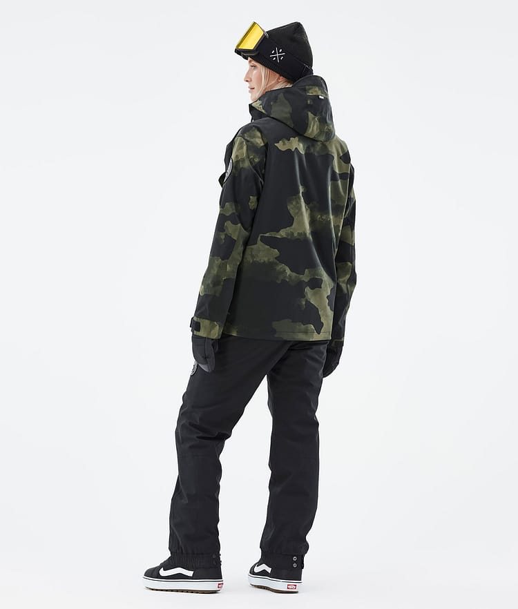 Dope Blizzard W 22 Snowboardjakke Dame Green Camo, Image 5 of 9