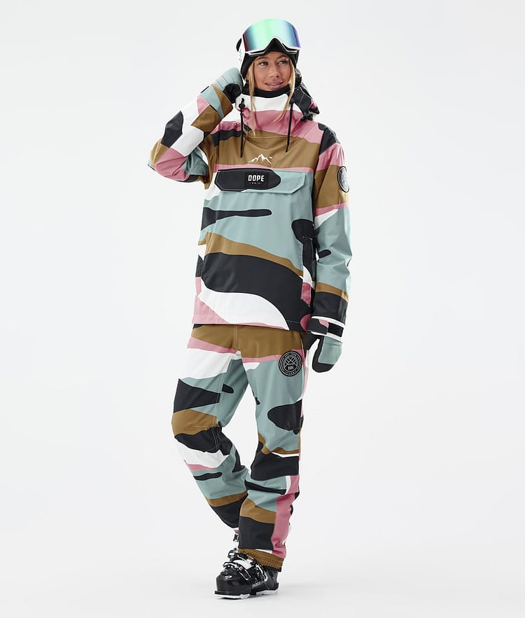 Dope Blizzard W Skijakke Dame Shards Gold Muted Pink, Bilde 2 av 8
