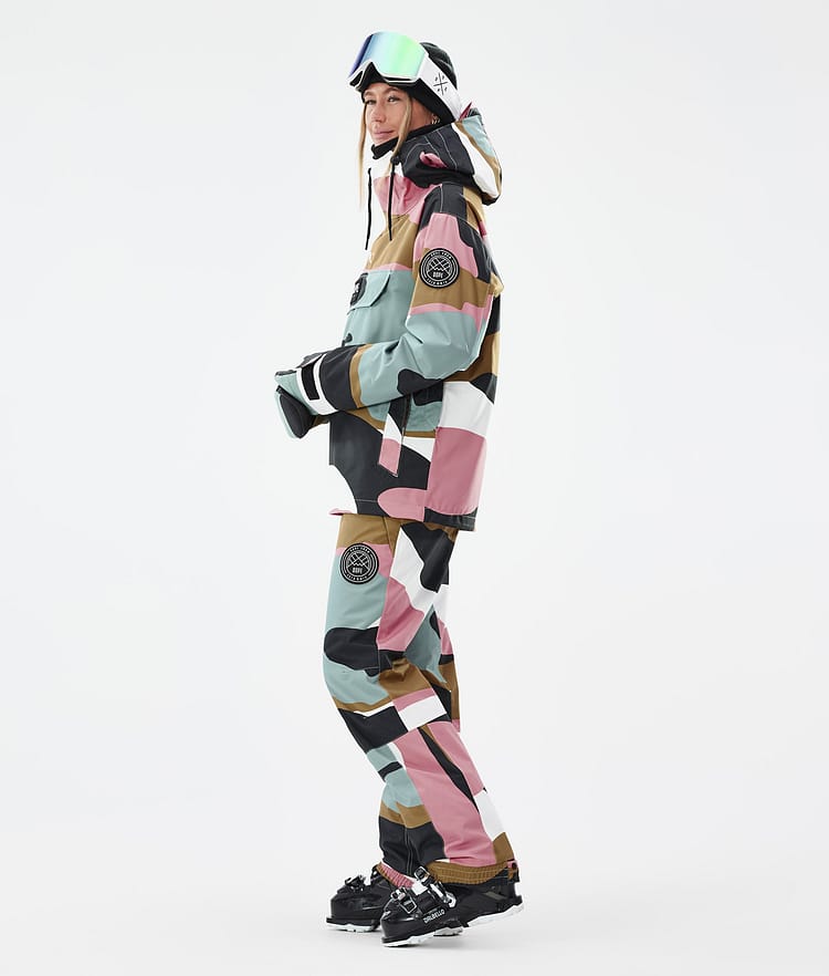 Dope Blizzard W Skijakke Dame Shards Gold Muted Pink, Bilde 3 av 8