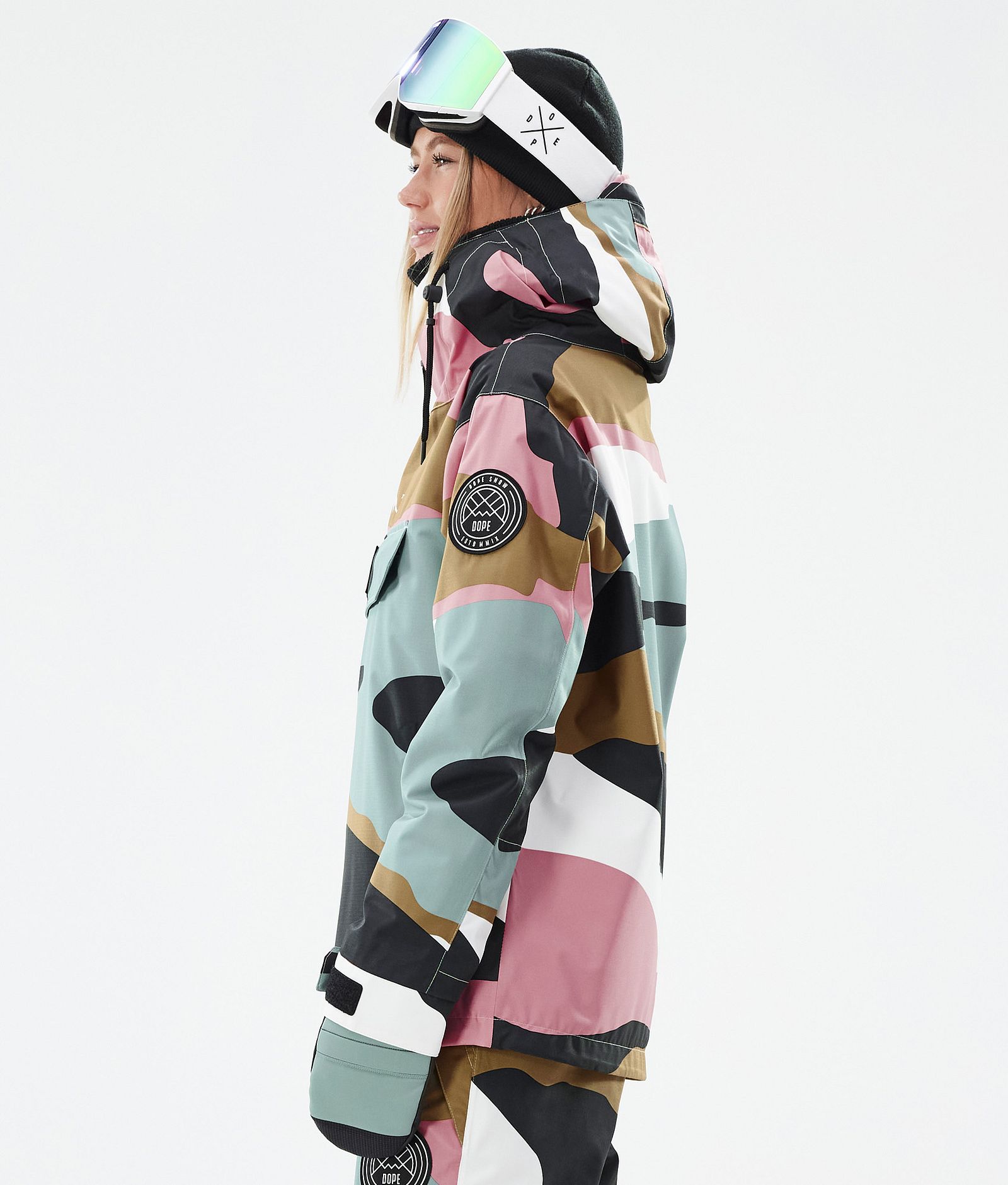 Dope Blizzard W Skijakke Dame Shards Gold Muted Pink, Bilde 5 av 8