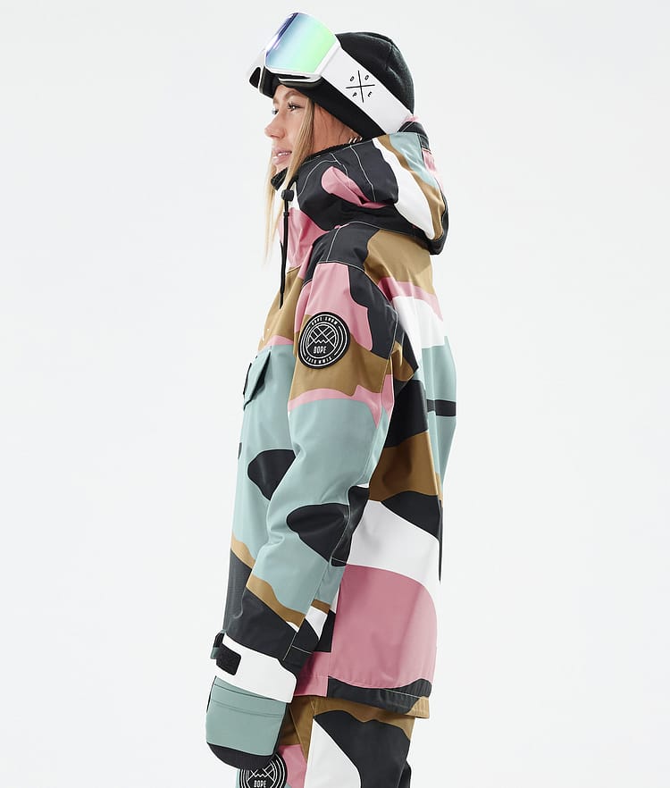Dope Blizzard W Skijakke Dame Shards Gold Muted Pink, Bilde 5 av 8