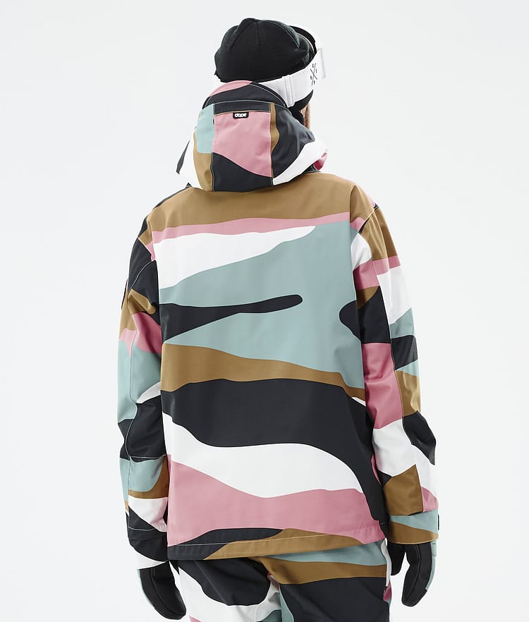 Dope Blizzard W Skijakke Dame Shards Gold Muted Pink, Bilde 6 av 8