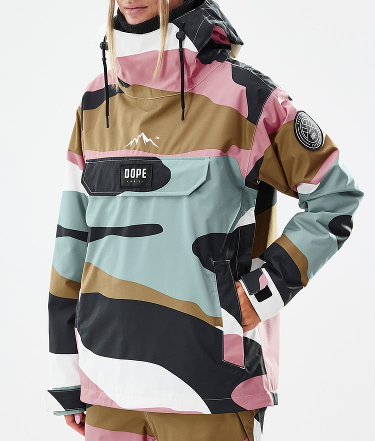 Dope Blizzard W Skijakke Dame Shards Gold Muted Pink, Bilde 7 av 8