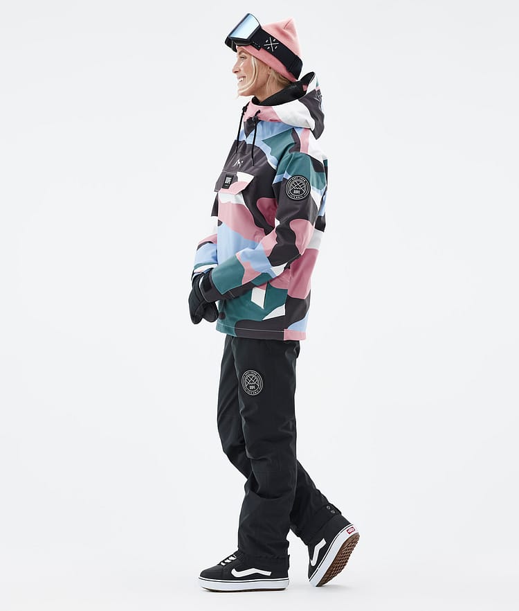 Dope Blizzard W 22 Snowboardjakke Dame Shards Light Blue Muted Pink, Image 4 of 9