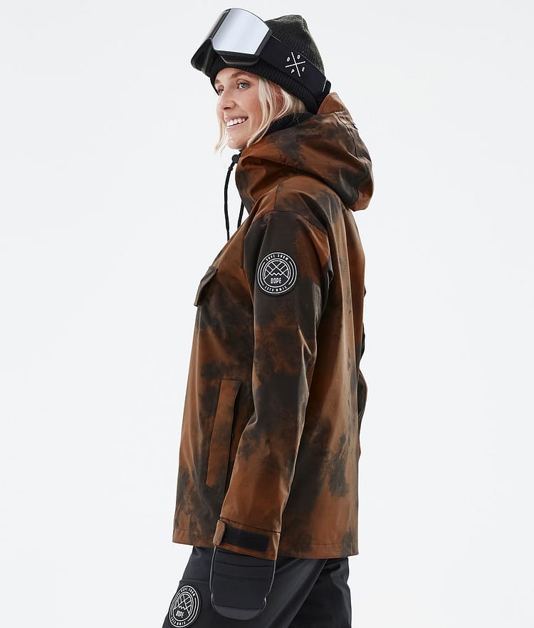 Dope Blizzard W 22 Snowboardjakke Dame Smudge Orange, Image 6 of 9