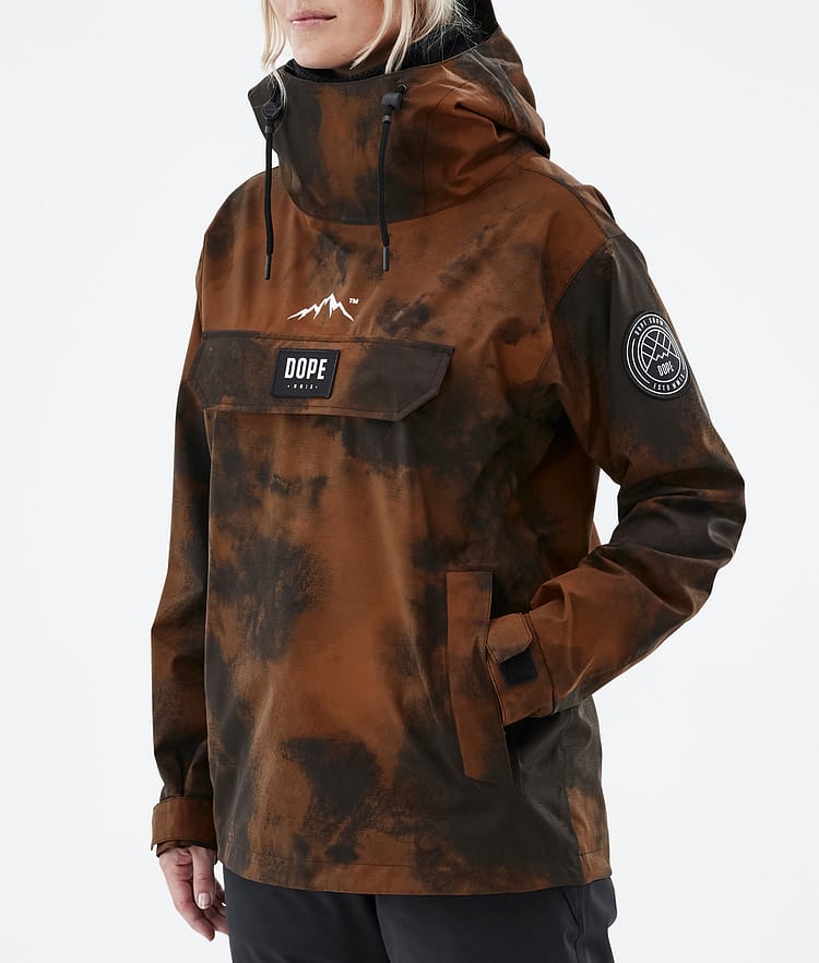 Dope Blizzard W 22 Snowboardjakke Dame Smudge Orange, Image 8 of 9